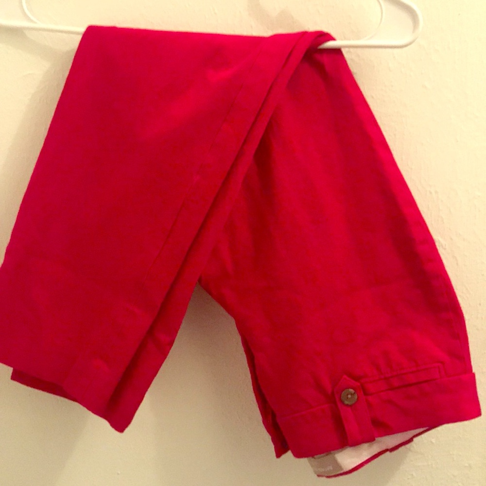 Banana republic pink crop pants